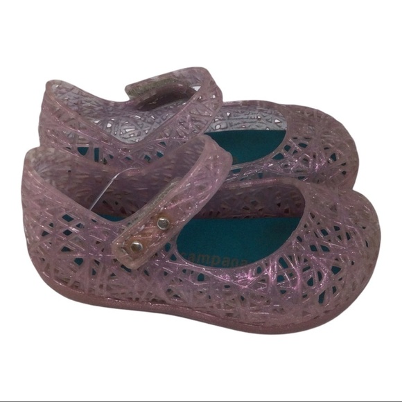 Mini Melissa HTF Clear Pink Campana Shoe - Picture 6 of 6